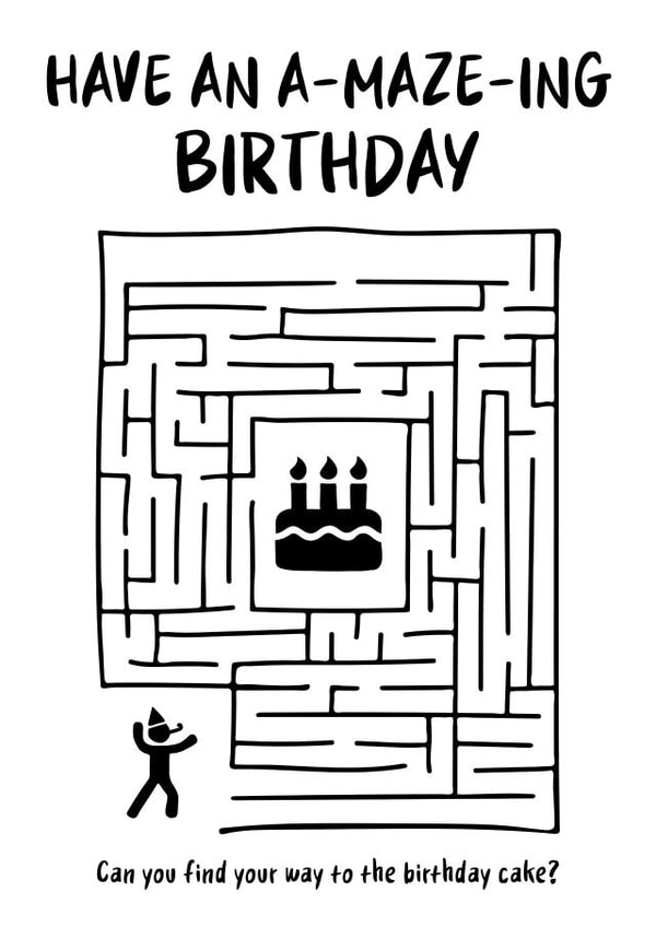 A-MAZE-ING Birthday Card created by Designer By Lockdown