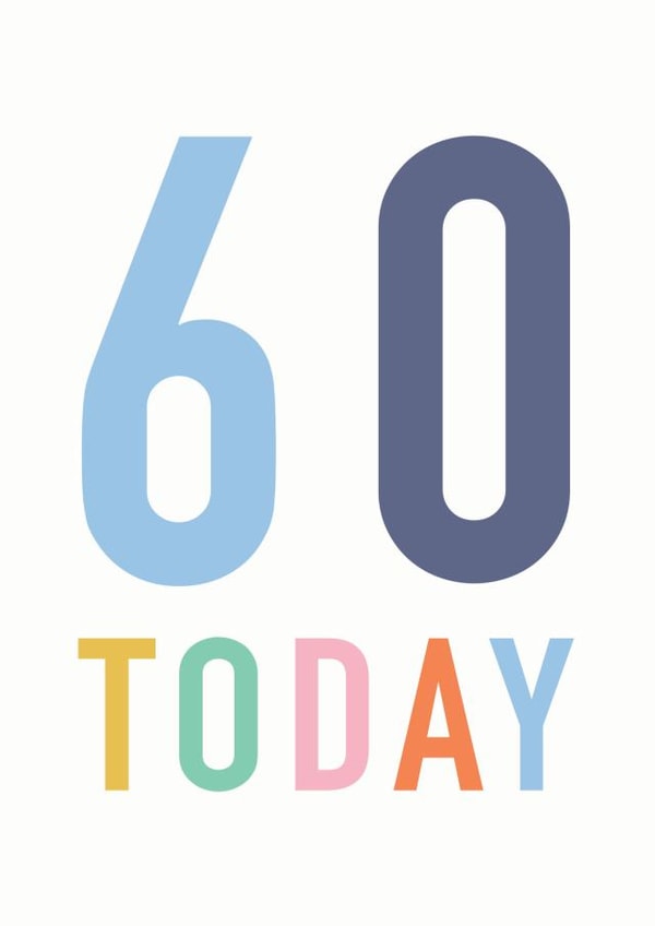 60 60th Birthday Card 10648 created by Studio 9
