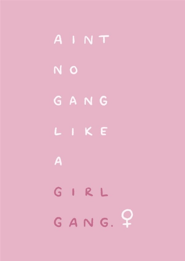 girl gang girls Birthday Card 17267 created by Lili Thomas