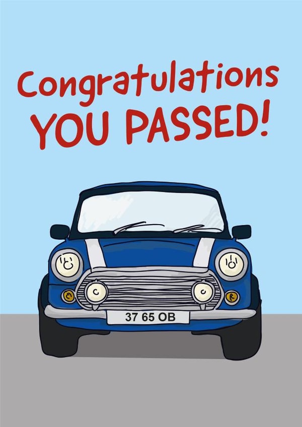 passed driving Congratulations Card 10352 created by Yeti Design