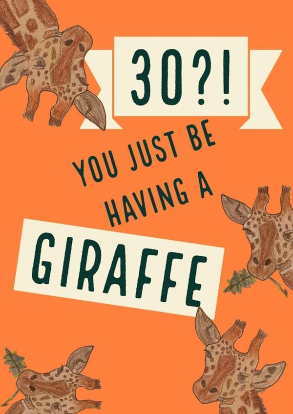 30 30th Birthday Card 44243 created by Paw Prints