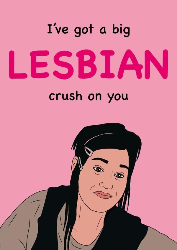 lesbian gay Valentines Day Card 44793 created by Emily Render
