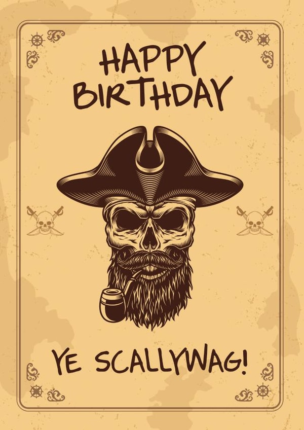 Birthday Pirate Card created by Crazed Creative