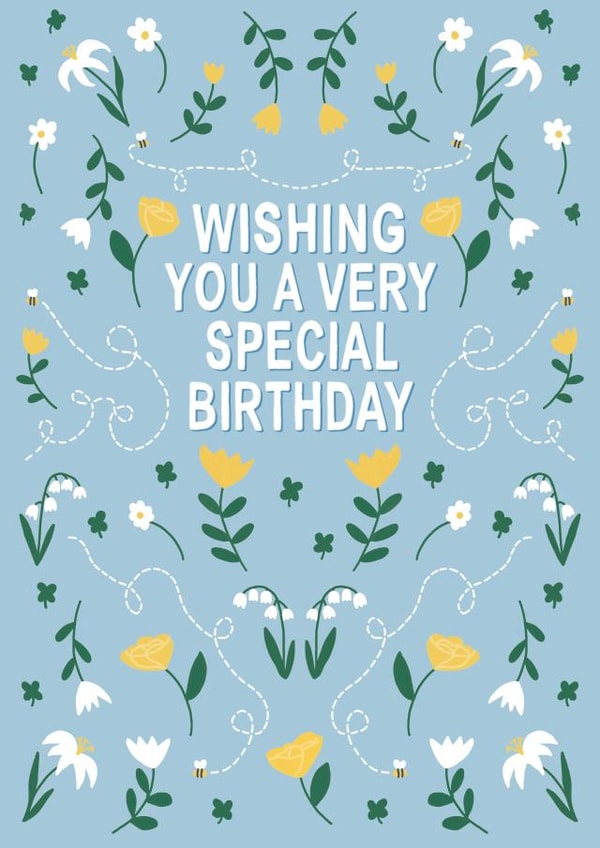 female pretty Birthday Card 18754 created by Wandering Studio Co.