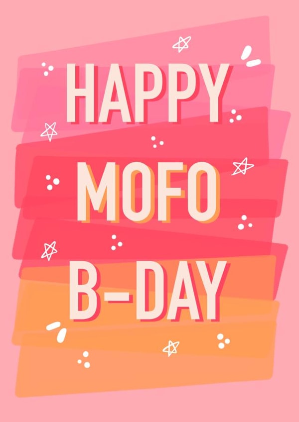 mofo bday Birthday Card 16887 created by Rude Mama