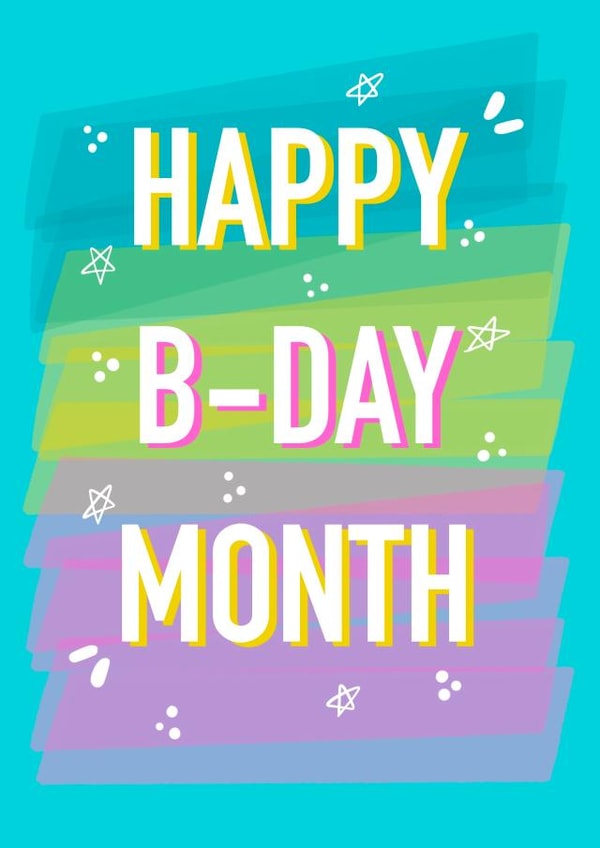 bday month Birthday Card 16888 created by Rude Mama