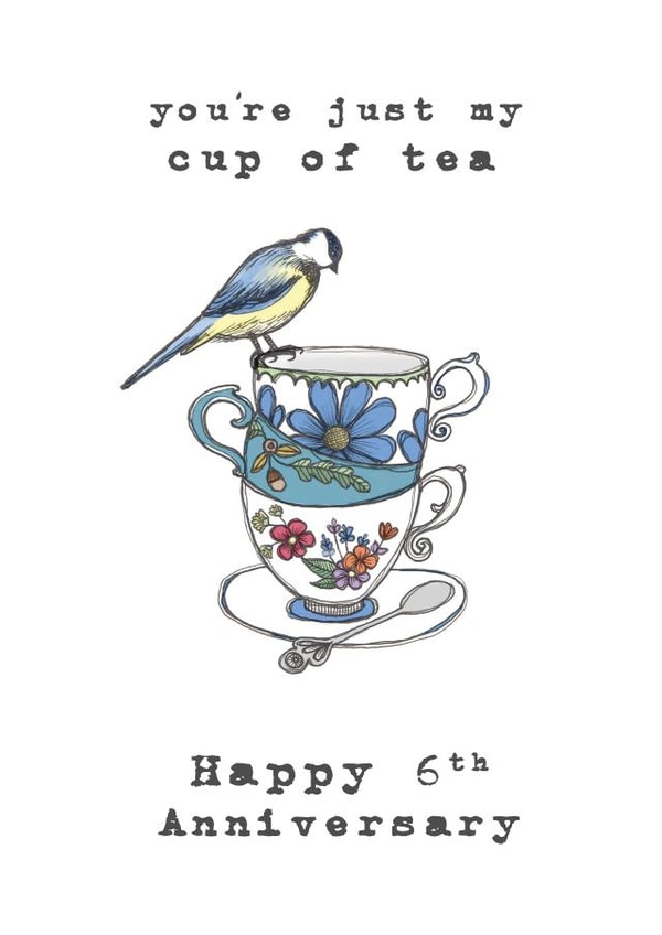 6 years 6th Anniversary Card 2904 created by Shiv Makes Things