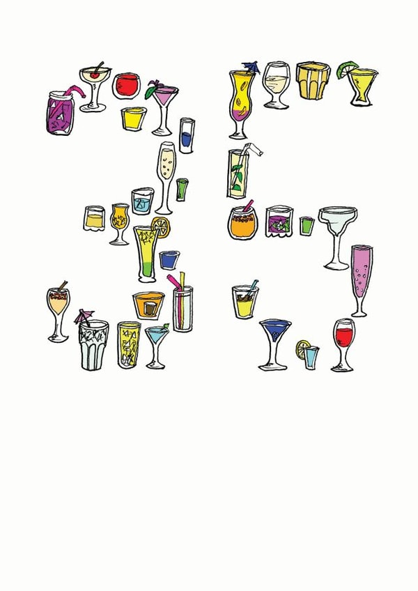 35 35th Birthday Card 7119 created by A Ray of Sunshine Cards