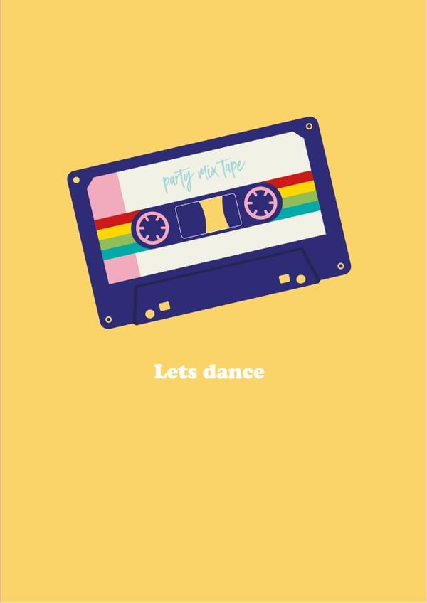dance party Birthday Card 20030 created by Laura Danby