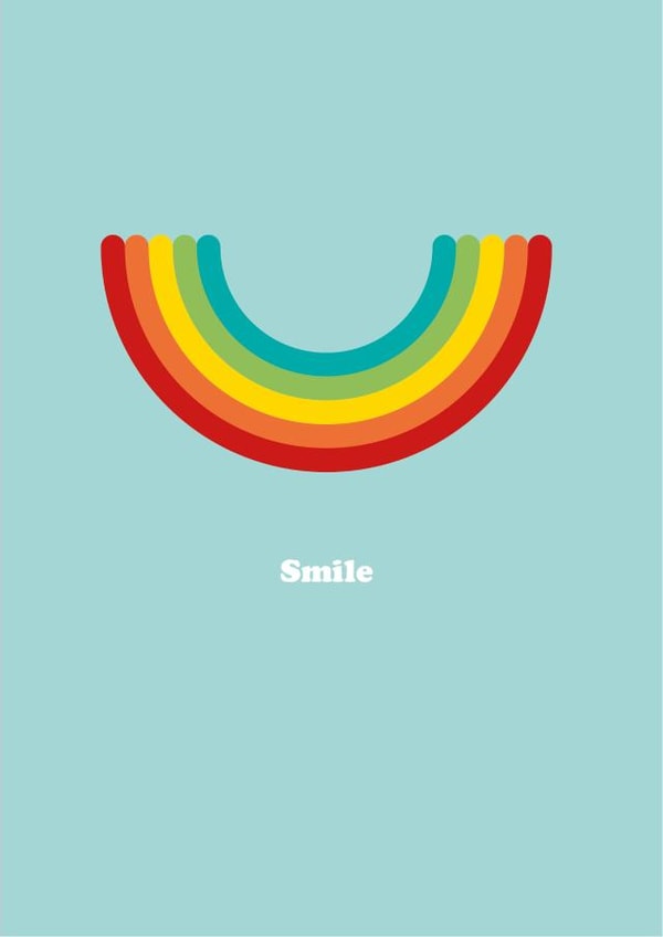 rainbow smile Just because Card 20031 created by Laura Danby