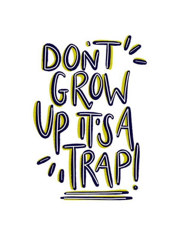 funny trap Birthday Card 13378 created by Beth Williams