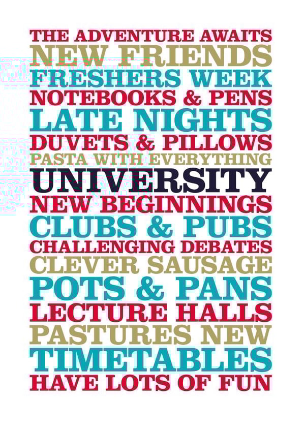 University Student Good Luck Card 13644 created by Rosie Robins