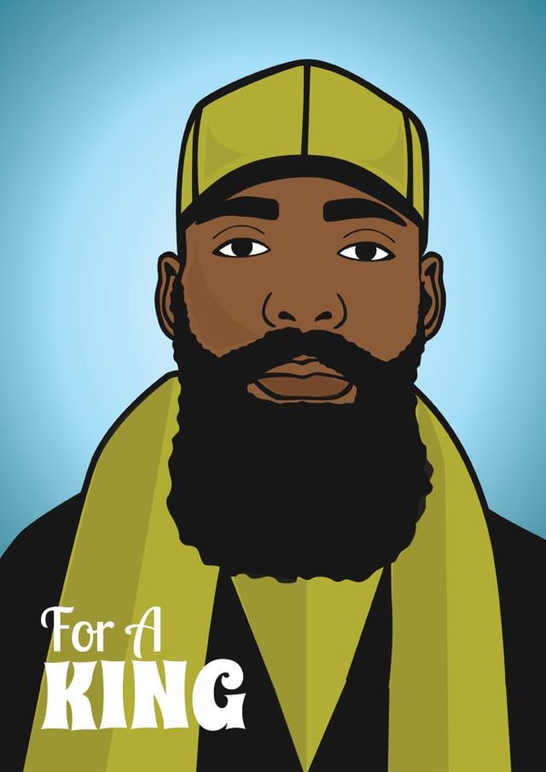 king illustration Birthday Card 19951 created by IBERE APPAREL