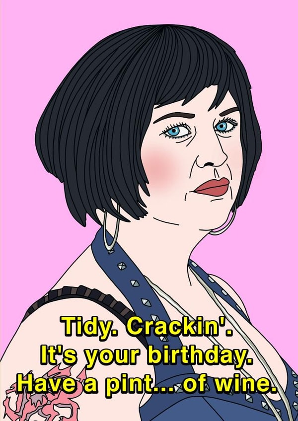 gavin and stacey nessa Jenkins Birthday Card 19002 created by Influential People