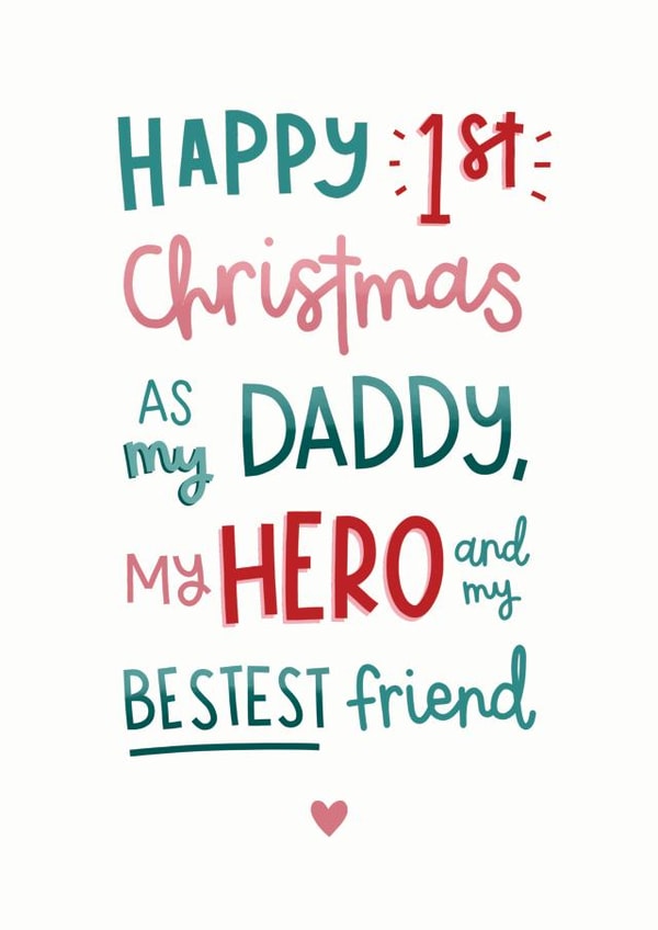 First Christmas as my Daddy Card created by Kimberley Rose Studio