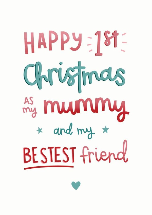 First Christmas as My Mummy Card created by Kimberley Rose Studio