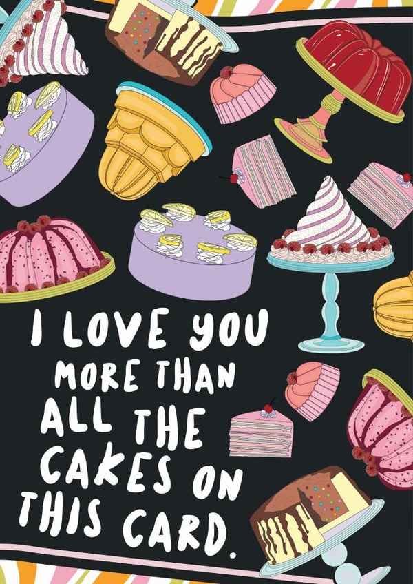 cake love Birthday Card 20043 created by OMG Kitty