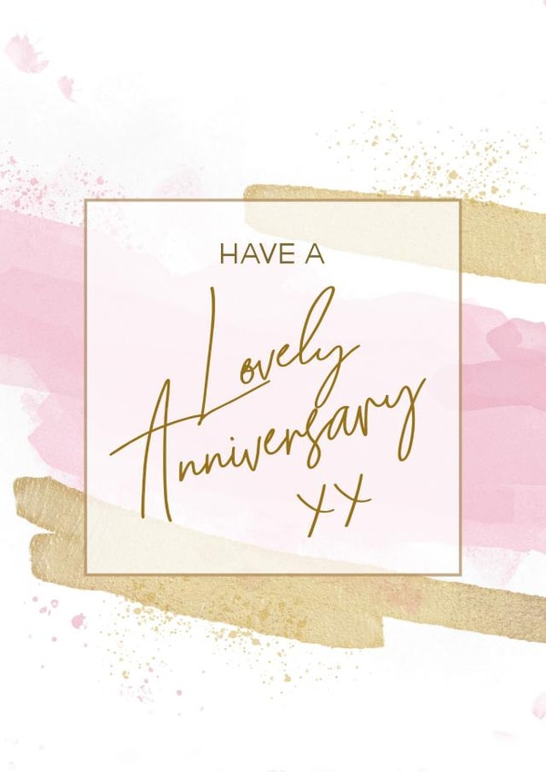 Pretty Abstract Anniversary Card - Have A Lovely Anniversary created by Evie Garnett Designs