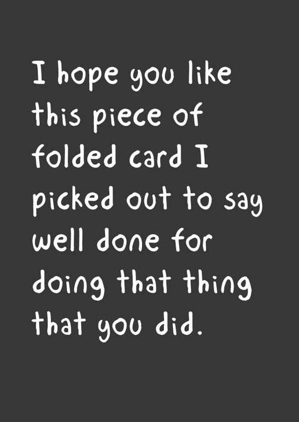 folded piece Congratulations Card 19902 created by @StarBerry