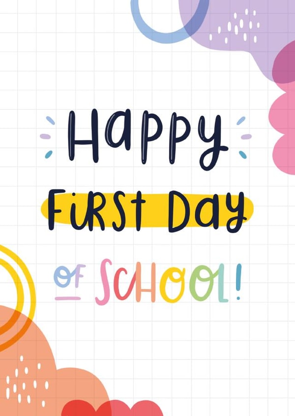 Happy first day of school card created by Joanne Hawker