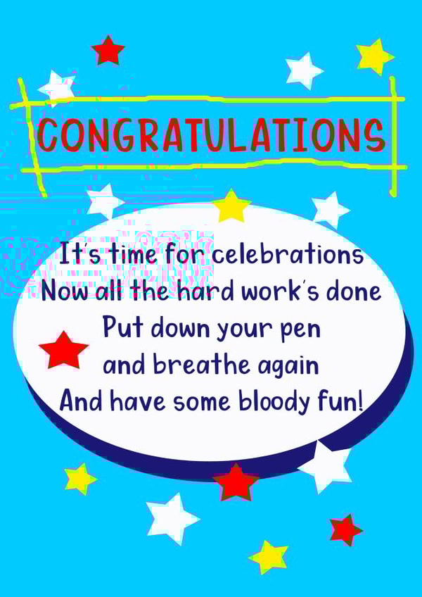 congratulations celebrate Card 42634 created by Jenny Bowman