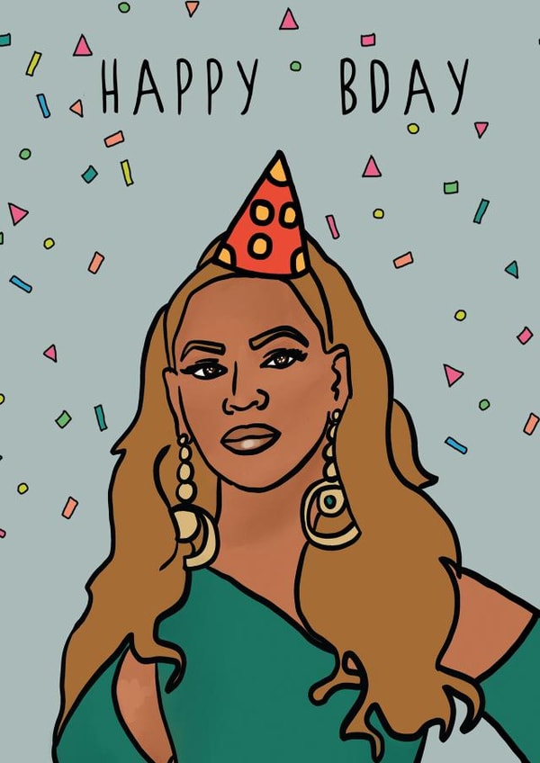 beyonce b Birthday Card 19913 created by Kazvare Made It