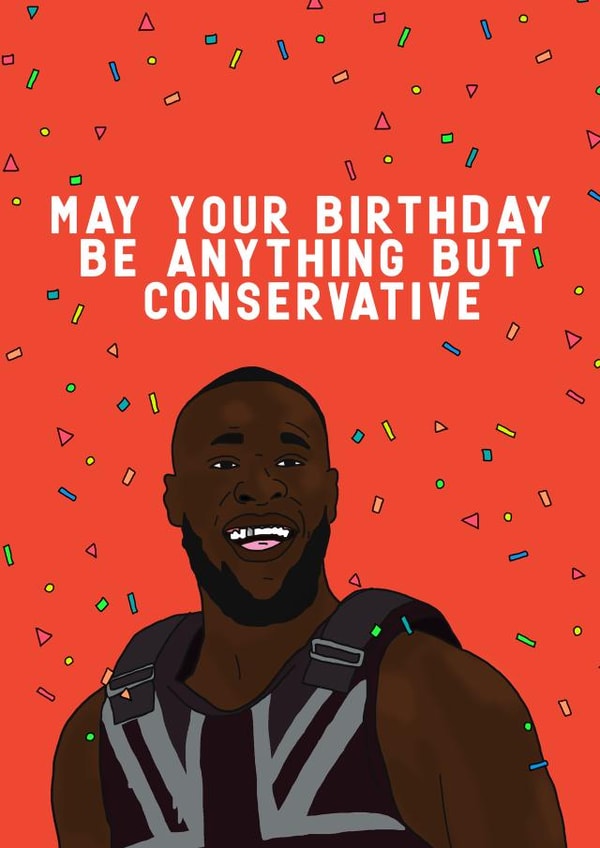 stormzy conservative Birthday Card 19915 created by Kazvare Made It