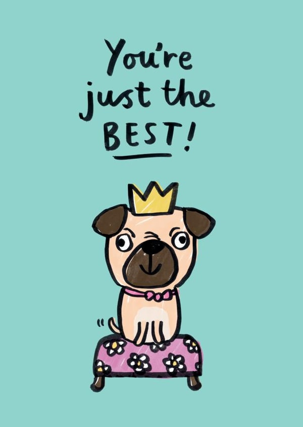 dog illustration Congratulations Card 18303 created by Jenny Seddon