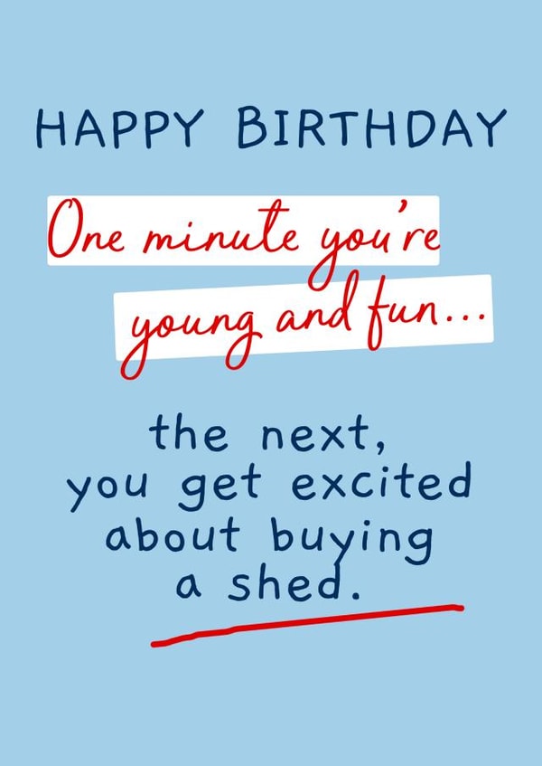 shed next Birthday Card 7202 created by Giddy Kipper