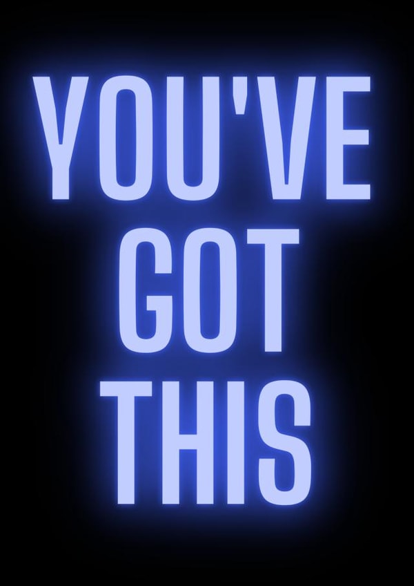 adult typography Good Luck Card 15277 created by Steve Hyland