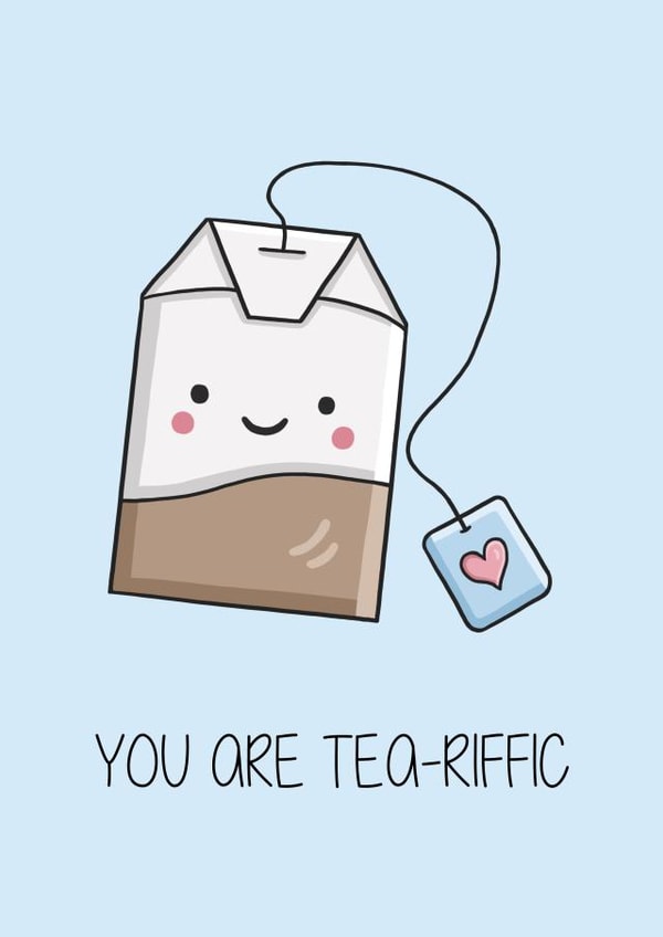 terrific tea Love & Friendship Card 17290 created by Creaternet