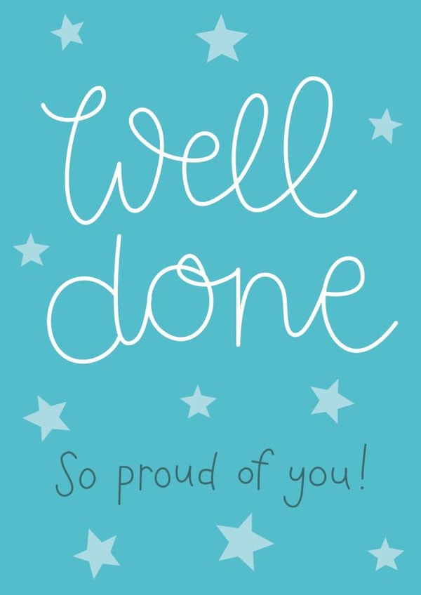 well done congratulations Congratulations Card 9001 created by Sweetpea Print Design
