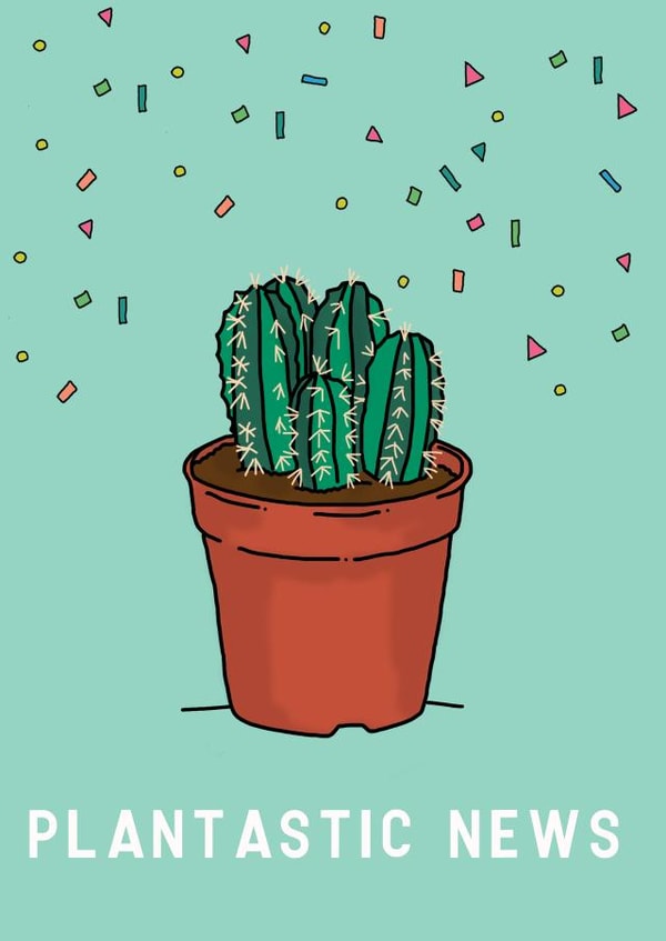 plant plantastic Congratulations Card 19920 created by Kazvare Made It