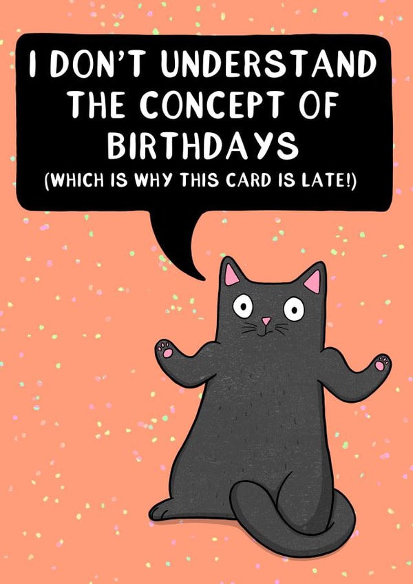 I don’t Understand Birthdays created by Drawn to Cats