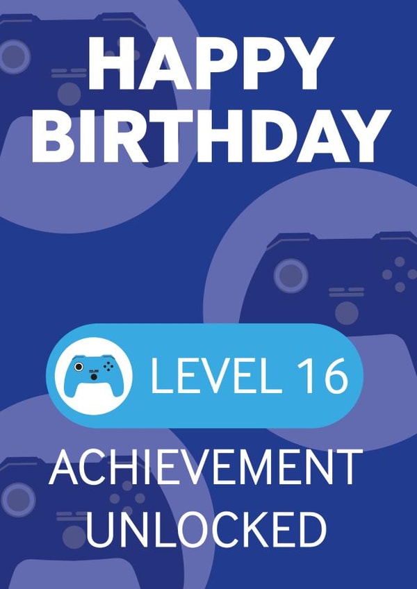 16 16th Birthday Card 18949 created by Nathan Cooper