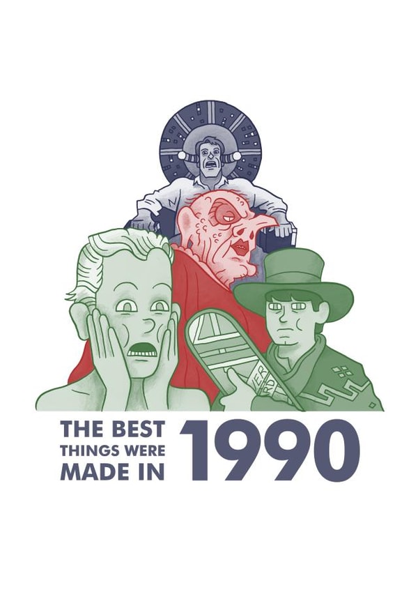 The Best Things Were Made In 1990 Birthday Card created by This Means Waugh