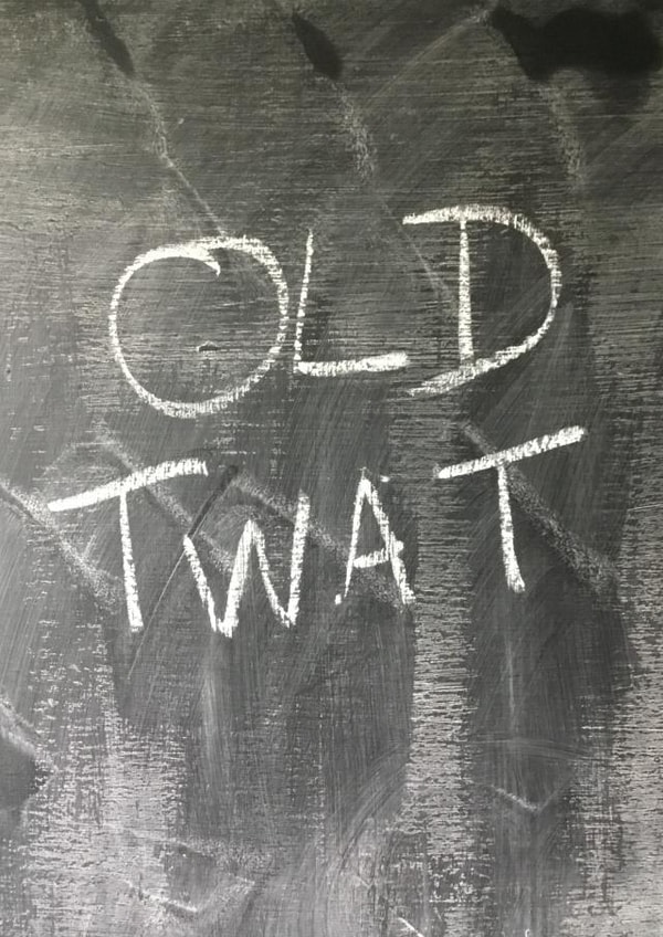 old twat Birthday Card 15120 created by Hot Balloon Art