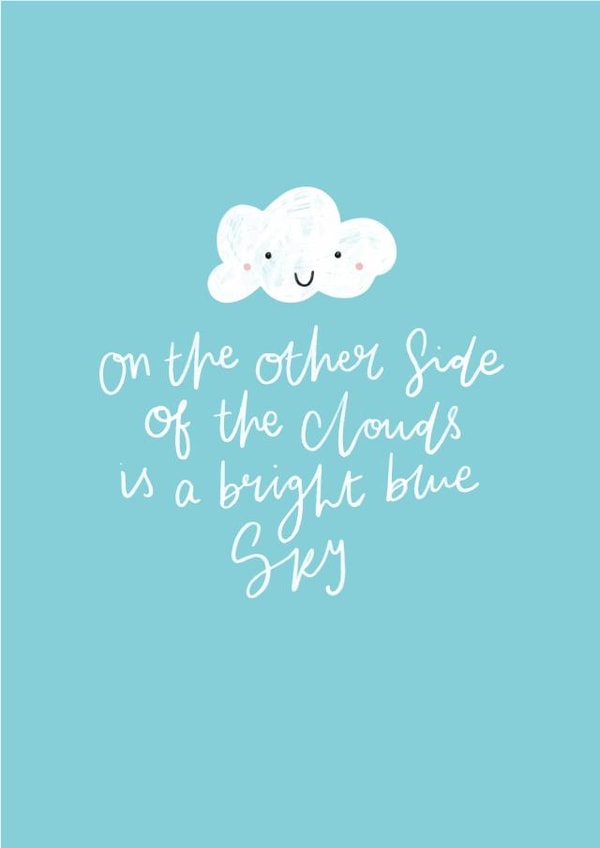 A cloud away from clarity created by katie illustrated
