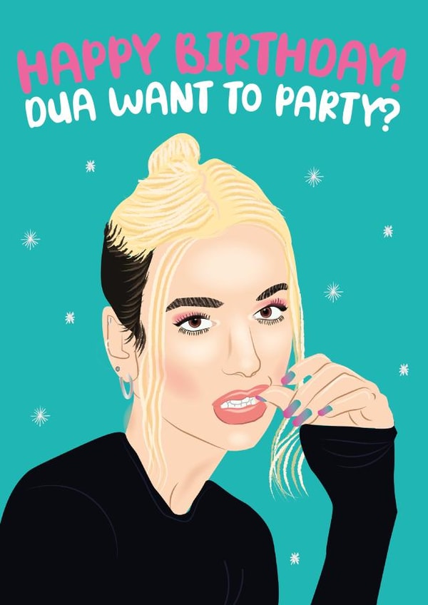 dua lipa pun Birthday Card 17160 created by Jessica Hubbard