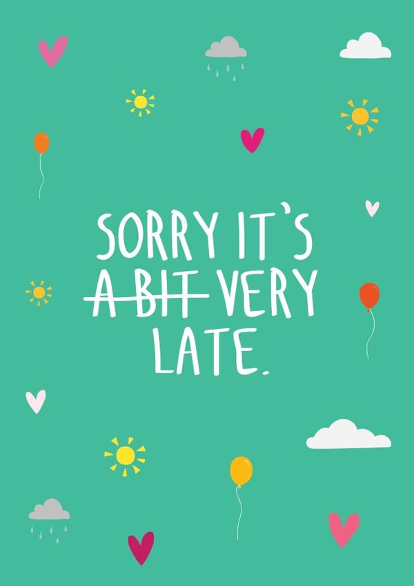 sorry bit Birthday Card 19126 created by The Importance of Being Honest