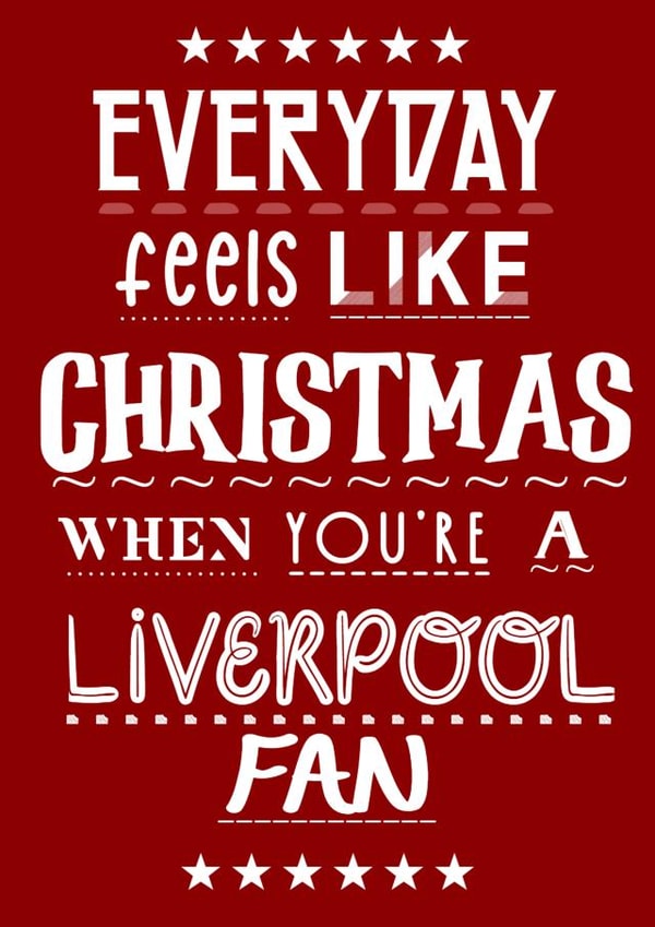 Liverpool LFC Christmas Card 14978 created by Lots of Love, Hannah 