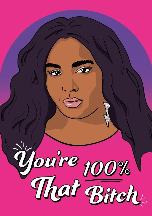 Lizzo Confidence Birthday Card 16318 created by YOB & YAG