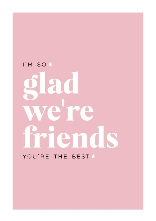 Friend best friend Love & Friendship Card 2860 created by Always Sparkle