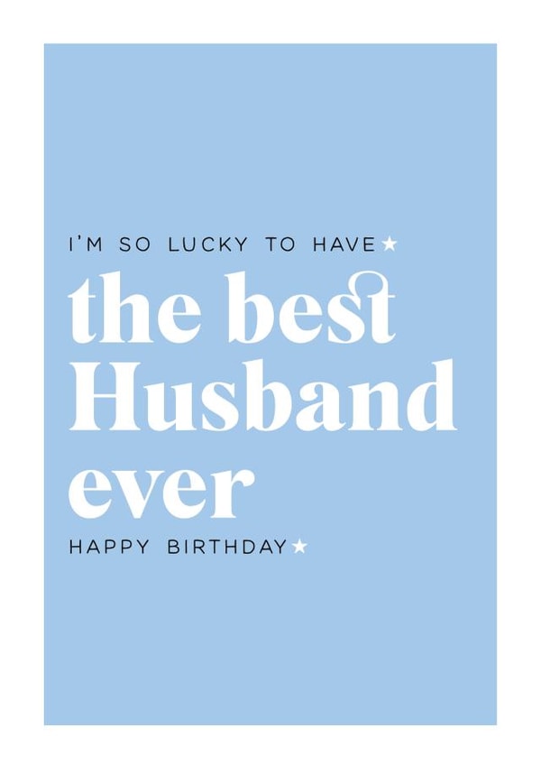 Husband best Birthday Card 2861 created by Always Sparkle