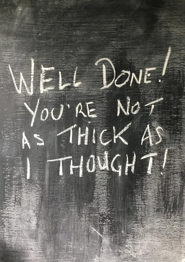 thick thought Exams Card 15125 created by Hot Balloon Art