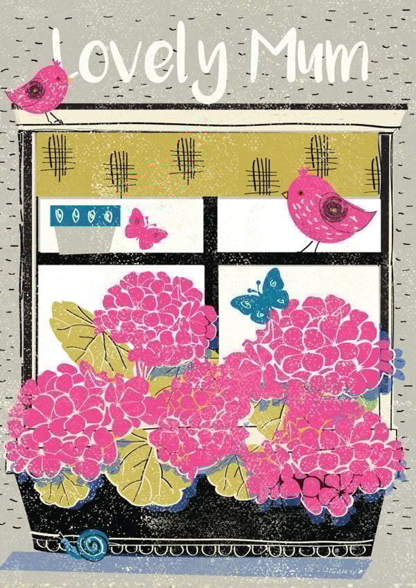 Classic Mother's Day/Birthday Card - Lovely Mum - Flowers created by Rocket68