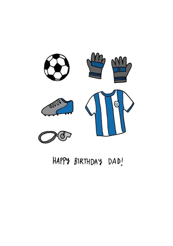 dad football Birthday Card 18633 created by Jessica Woodhouse