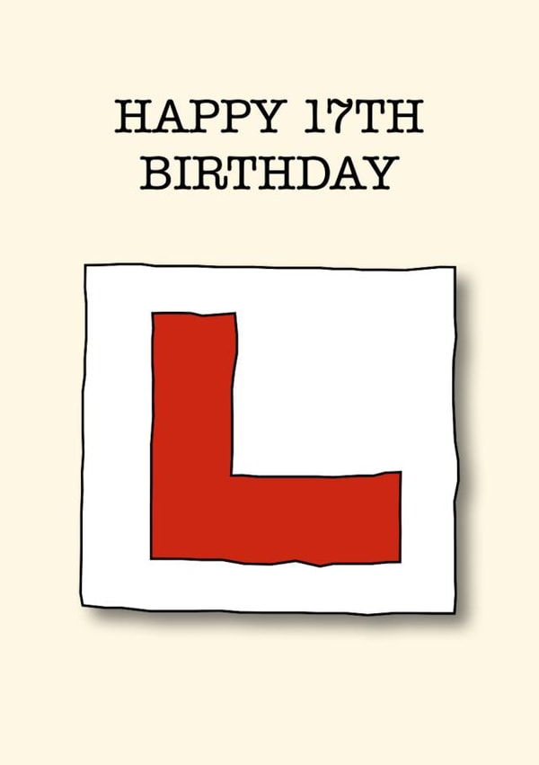 17th Learner Birthday Card 20129 created by C+C Cards