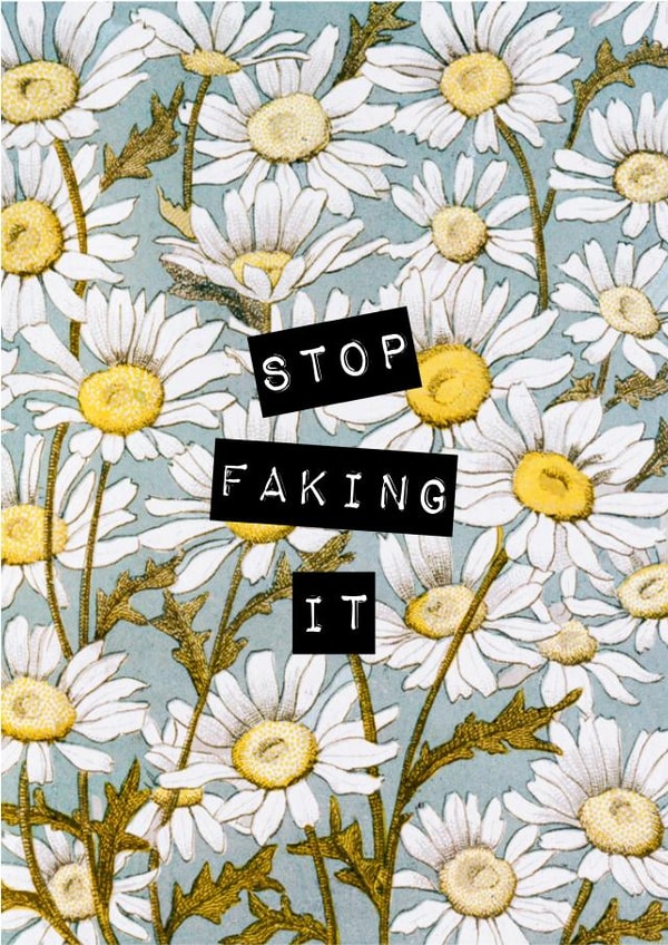 stop faking Get Well Card 20013 created by Ministry of Sand