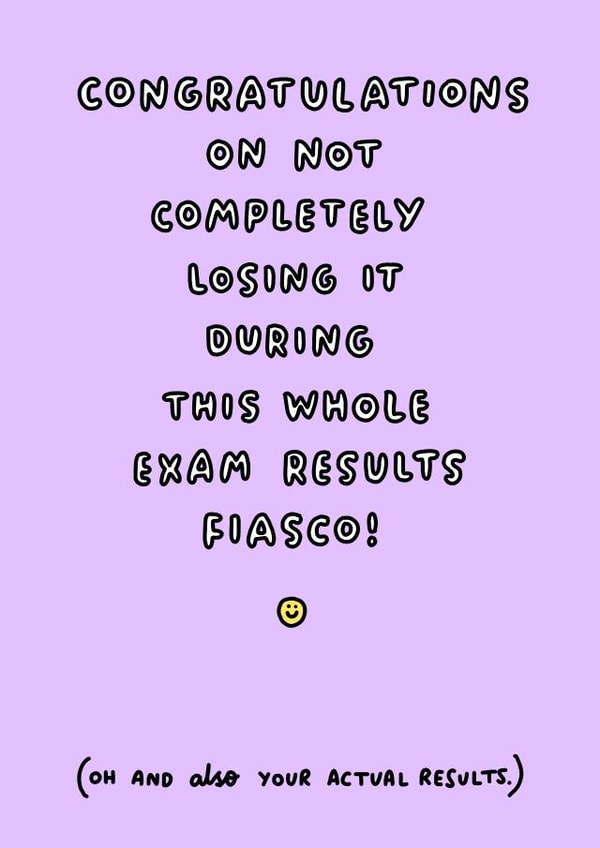 funny exam Exams Card 5321 created by Veronica Dearly